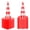 36in, variant on 18in Traffic Safety Cones, 12 Pack Caution Cones with Reflective Collar, Orange Traffic Cones, Soccer Training Cones for Sports Field & Roadside Use