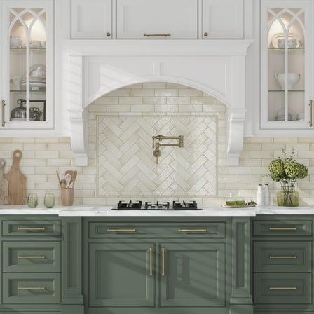 Antiek 0.47 in. x 7.87 in. Glossy White Ceramic Pencil Tile Trims (0.7 sq. ft./case) (10-pack)