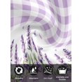 thumbnail image 7 of Purple Lavenders Cloth Napkins Set of 4 Reusable Dinner Napkins, Spring Floral Plaid Farmhouse Elegant Cocktail Napkin Washable Table Napkins for Wedding/Holiday Party/Baby Shower 20"x20", 7 of 7