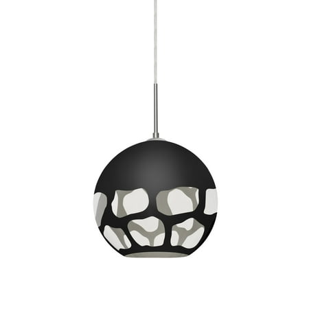 

Besa Lighting 1Jt-Rocky-Led Rocky 1 Light 10 Wide Led Mini Pendant - Black