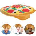 thumbnail image 5 of KAKOWELY Sombrero de tela con forma de pizza divertido para fiestas, tocado, accesorio para disfraz, accesorio fotográfico para festivales festivos., 5 of 5