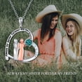 thumbnail image 4 of SISGEM Sisters Gifts for Sisters Sterling Silver Sisters Heart Necklace Always My Sister Forever My Friend Christma Birthday Jewelry Gifts for Sisters, 4 of 7
