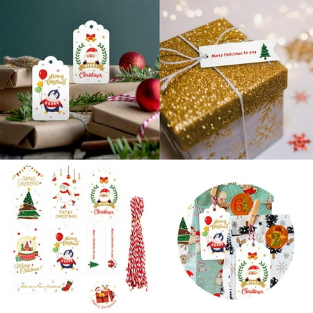 

Weerihhol Christmas Tag Painted Christmas Tree Merry Christmas Decorations Message Card Tag Tag Garland for Valentines Day Easter Eggs Large Size Bead String Craft Christmas Ornament Trim A Home