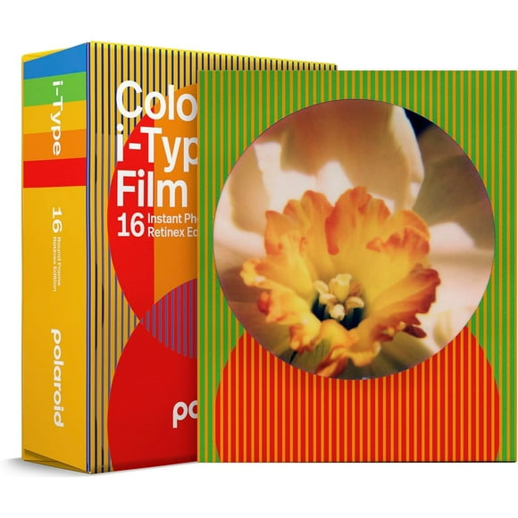 Polaroid Color I-Type Film - Retinex Edition Round Frame - Double Pack 16 Photos 6285