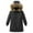 Black, variant on iFshaion Clearance under 5$ Kids Girls Boys Hooded Down Coats Winter Warm Jacket Solid Color Puffers Outerwear