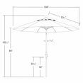 thumbnail image 4 of California Umbrella 9 ft. Sun Master Series Collar Tilt Crank Lift Patio Umbrella, 4 of 4