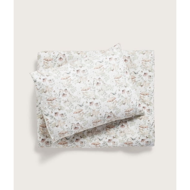 Juego de funda nórdica y funda de almohada infantil estampado animal 150x200
