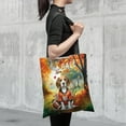 thumbnail image 4 of Hello Fall Beagle Football Welcome Autumn with Leaves Pumpkins All Over Print 3D Canvas Tote Bag Beagles Dog Lover Gifts Idea Reusable Handbag - 00012, 4 of 5