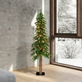 thumbnail image 3 of Vickerman 5' x 28" Natural Alpine Artificial Christmas Tree, Warm White LED Lights., 3 of 8