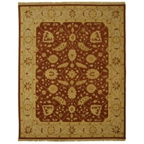 SAFAVIEH Sumak Kenrick Traditional Wool Area Rug, Red/Beige, 6' x 9'