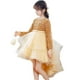 thumbnail image 3 of Vestidos cortos de desfile de lentejuelas para niñas, vestido de fiesta para niña con hombros descubiertos, color plateado y blanco, 3 of 5