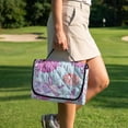 thumbnail image 4 of COEQINE 2-in-1 Golf Cart Seat Cover & Carry Bundle, Folds Like a Bag with Handle, Universal Fit for Two-Seaters, 4 Storage Pockets, Machine Washable Polyester, Sea Turtle Coral Purple, 4 of 8
