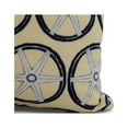 thumbnail image 2 of Simply Daisy, 26 x 26 inch, Nautical Geo Lines, Geometric Print Pillow, Yellow, 2 of 2