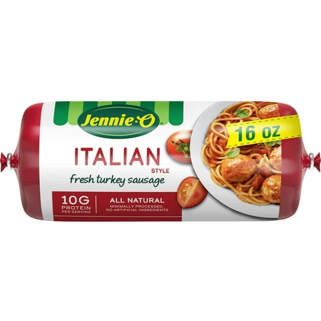 JENNIE-O Italian Style Fresh Ground Turkey Sausage, All Natural, Reffrigerated, 1 Pound Roll