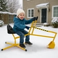 thumbnail image 1 of Gymax Kids Ride on Sand Digger w/ 360° Rotatable Seat Flexible Shovel for Dirt Snow, 1 of 10