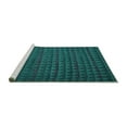 thumbnail image 2 of Ahgly Company Machine Washable Indoor Rectangle Abstract Turquoise Blue Modern Area Rugs, 7' x 9', 2 of 4