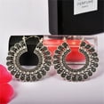thumbnail image 4 of Fiudx Pendientes Ahuecados Bohe-Mia, Pendientes con Borlas y Lentejuelas, Hermosos Pendientes de Joyería para Fiesta de Graduación., 4 of 6
