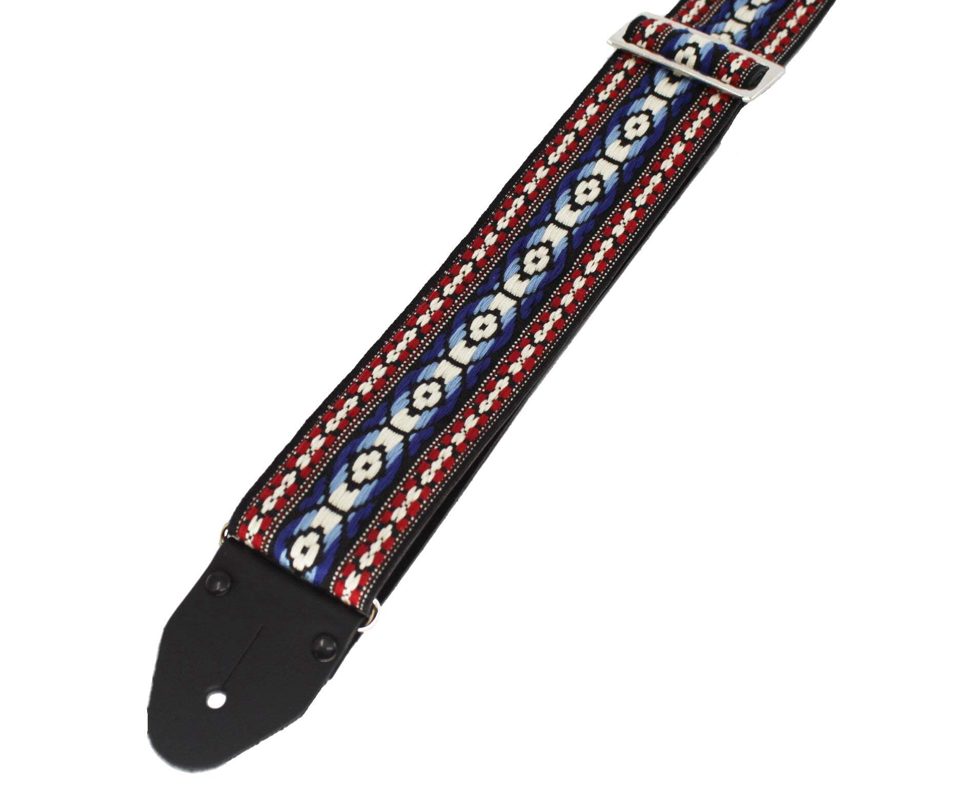 D'Andrea Ace Vintage Reissue Guitar Strap | Blue and Red Weave