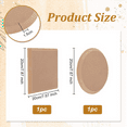 thumbnail image 2 of 2Pcs 2 Style Dish Plate Slump Mold 7.9X7.9 Inch Ceramic Clay Drying Board Flat Round & Square Pottery Mold, 2 of 5