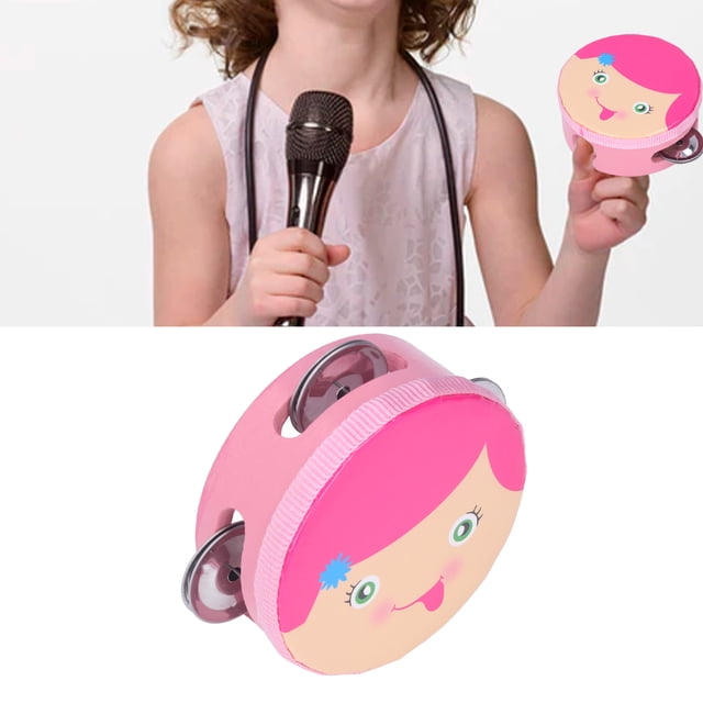 Instrumento Musical De Pandereta De Percusión Colorida Con 3 Pares De Campanas De Metal Para Enseñar Música A Niños Pequeños