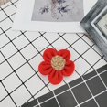 thumbnail image 2 of Bgsha Burlap Flowers Hessian Handmade Flower Craft Decor Wedding Decoration Home Decor, 2 of 6