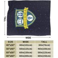 thumbnail image 3 of University of Rochester Logo Fleece Blanket, Very Soft Microfiber Flannel Blanket for Couch Warm and Cozy for All Seasons, 3 of 6