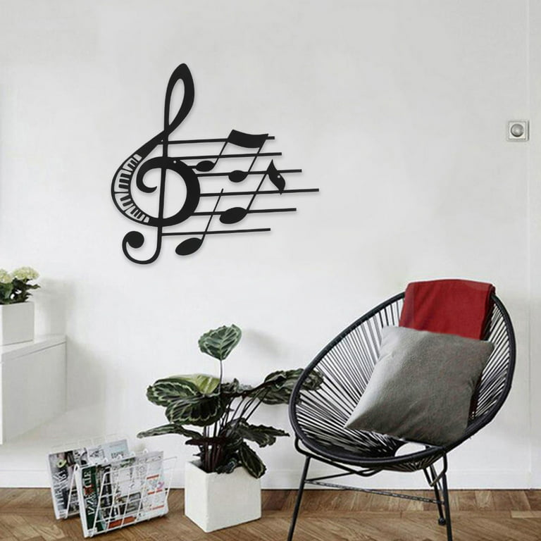Music Notes Wall Decor Metal Music Notes Wall Music Theme ...