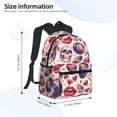thumbnail image 4 of Lsque record rock Skull lips Classic Casual Backpack - Large Capacity Water-Resistant Backpack for School, Work, Travel, and Outdoor Activities, 4 of 8