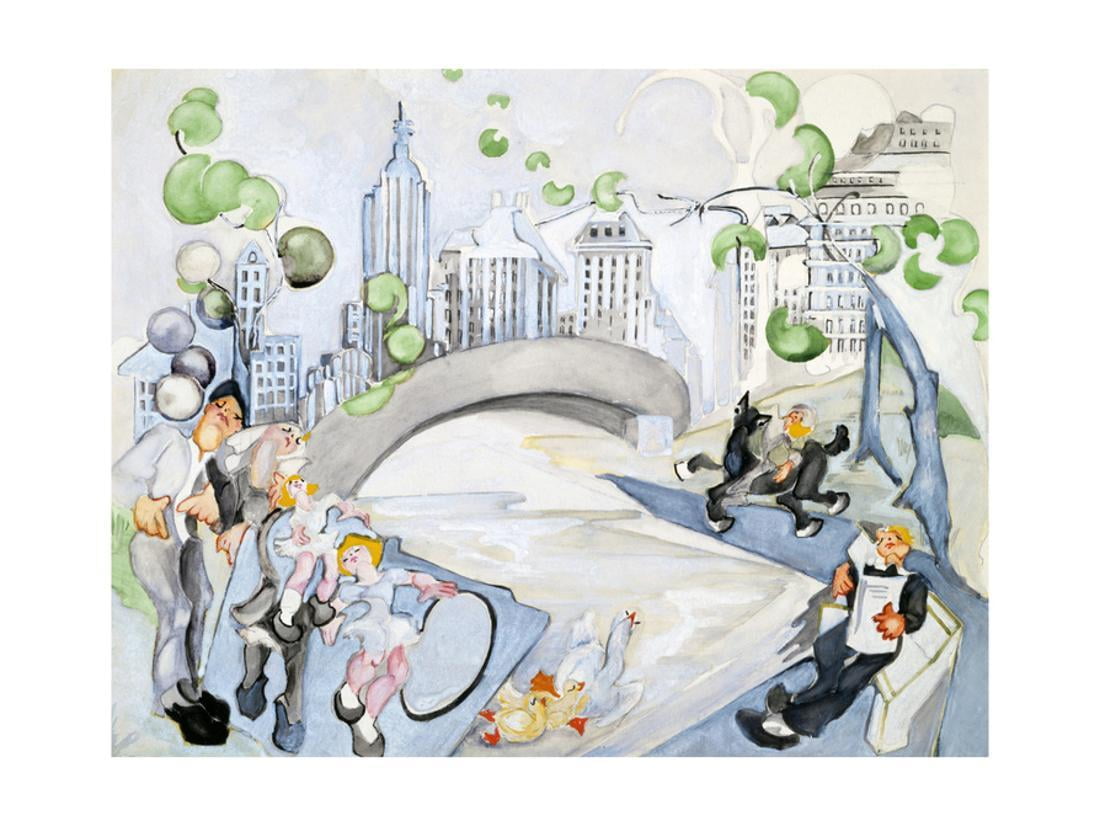 Central Park Print Wall Art By Zelda Fitzgerald
