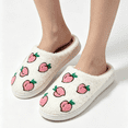 thumbnail image 4 of KEVCHE Fruit Series Fuzzy Slippers for Women Men, Foam Soft Non-Slip House Shoes for Bedroom and Indoor Use, Cute Plush Home Slippers with Comfortable Cushioned Sole, Warm Casual Footwear, 4 of 4