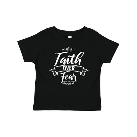 

Inktastic Cancer Awareness Faith over Fear Gift Baby Boy or Baby Girl T-Shirt