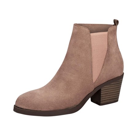 

Women s Ankle Boot Winter Chelsea Chunky Heel Chelsea Boots Riding Military Boots Waterproof Comfortable Slip On Outdoor Winter Shoes for Women