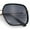 Black Gold - Smoke, variant on Womens Chic Oversize Double Rim Rectangle Butterfly Sunglasses Black Gold - Black
