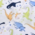 thumbnail image 6 of Fesfesfes Toddler Uniform Suits for Boys Fashion Short Sleeve Shirts with Shorts Sets Dinosaur Print Retro Shorts Back to School Suits, 6 of 9