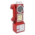 thumbnail image 3 of Modelo de teléfono decorativo de moda clásico vintage exquisito modelo de teléfono de resina decoración para bar rojo, 3 of 14