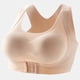 thumbnail image 3 of Women 2-In-1 Seamless Bra Underwear Front Buckle Push Up Bralette Criss for Cross Back Wireless Posture Corrector for Ta Skin L, 3 of 5