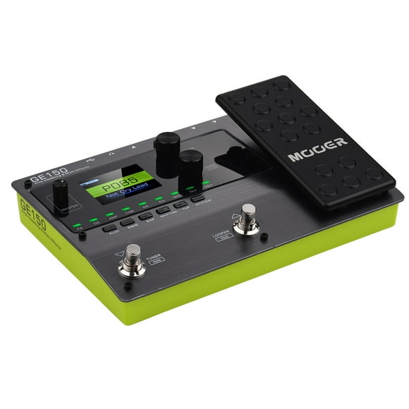 MOOER GE150 Amp Modelling & Multi Effects Pedal 55 Models 151 Effects 80s Looper 40 Drum Rhythms 10 Metronome Tap Tempo OTG Function
