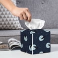 thumbnail image 6 of Fuzoiu Wolf And Moon Print Tissue Box Cover Holder, Square Leather Tissue Box,PU Leather Decorative Organizer for Tabletop, Bathroom, Car, Office, 6 of 7