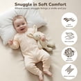 thumbnail image 6 of Baby Play Mat, Caveen Vegan Leather Baby Floor Mat Playpen Mat, Thicken Soft Crawling Mat for Infant, Wipe-Clean, 50"x 50", Beige, 6 of 7