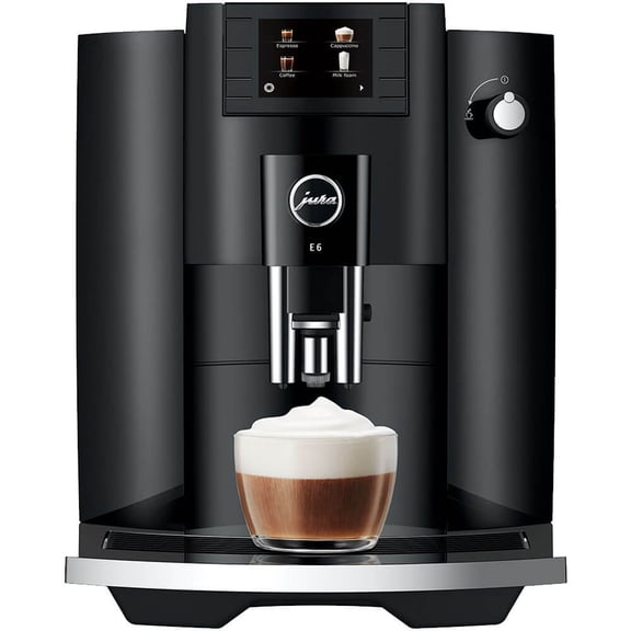 Jura 1562299 E6 Automatic Coffee and Espresso Machine - Piano Black - Factory
