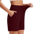 thumbnail image 6 of KIHOUT Women's High Waisted Tummy Control Athletic Shorts Stretchy Pocketed Running Yoga Casual All Season Wear, 6 of 8