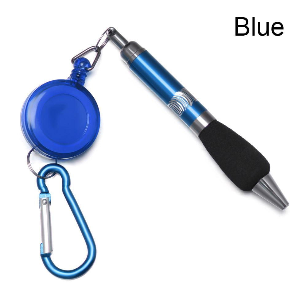1Set Metal Ball-Point Pen With Rope Ring Portable Anti-Lost Pull