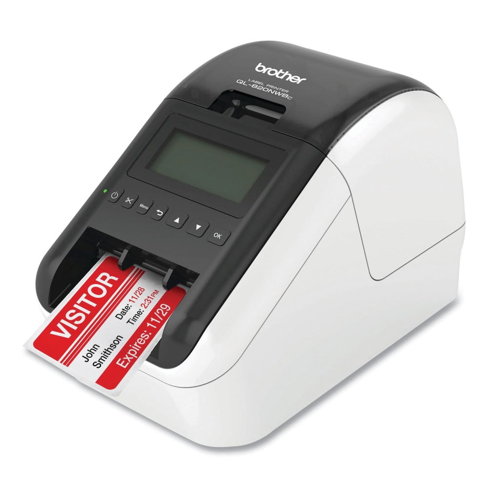 QL-820NWBC 5 in. x 5.7 in. x 9.2 in. 110 Labels/min Print Speed Ultra Flexible Label Printer
