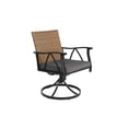 thumbnail image 3 of 7 Piece Outdoor Wicker Sectional Dining Set, Outdoor Furniture Set with 2 Swivel Rocker Chairs, 4 Cushions Chairs, Patio Dining Set for 6, 3 of 8