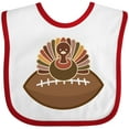 thumbnail image 3 of Inktastic Thanksgiving Football Turkey Boys Baby Bib, 3 of 4