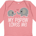 thumbnail image 4 of Inktastic Papaw Grandpa Loves Me Boys or Girls Long Sleeve Baby Bodysuit, 4 of 5