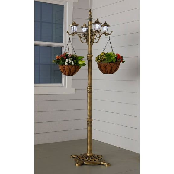 BrylaneHome Solar Lamp Post