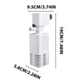 thumbnail image 3 of DPTALR Fish Tank Filter Three In One Filter Pump Circulation System Small Water Purification Pump Built In Aquarium, 3 of 9
