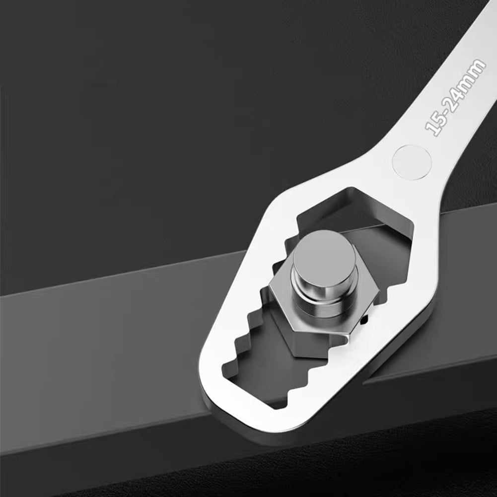 Adjustable Wrench Set: 2-Piece Self-Tightening Hand Tools for 8-22mm