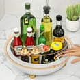 thumbnail image 3 of SHUWND Lazy Susan Turntable Spinner for Kitchen/Bathroom, Cupboards, or Counter Organizing, Fully Rotating Organizer for Food, 8.6" Round, 3 of 10
